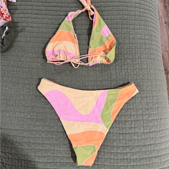 Colorful Patterned Bikini Set - Picture 2 of 2